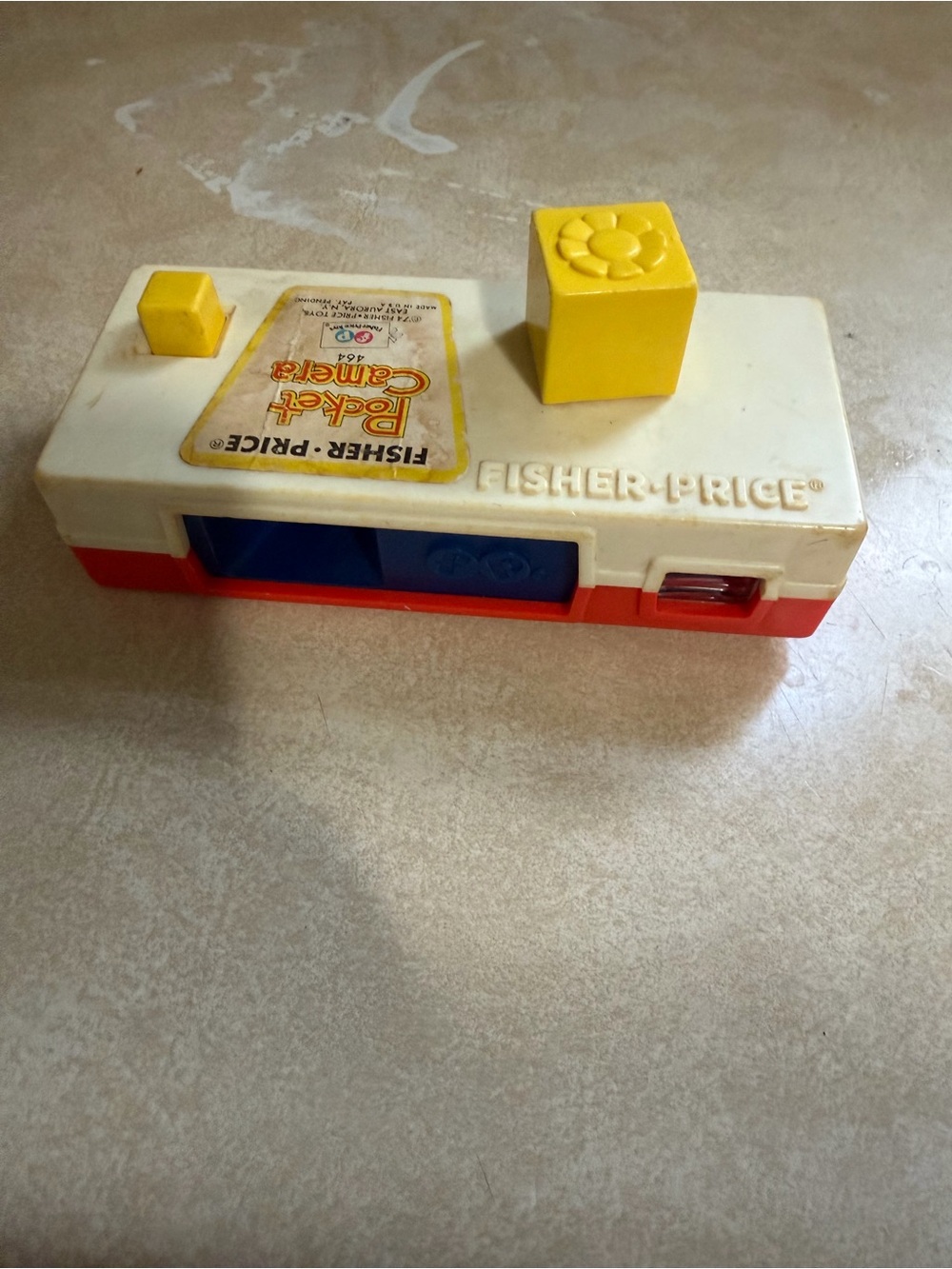 Fisher-Price White Yellow Red Pocket Camera Toy